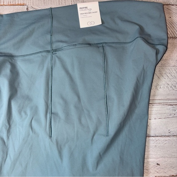 NWT! Women’s Calia Puya Green 5” Inseam Inspire High Rise Bike Short Size  XXL - Picture 7 of 15